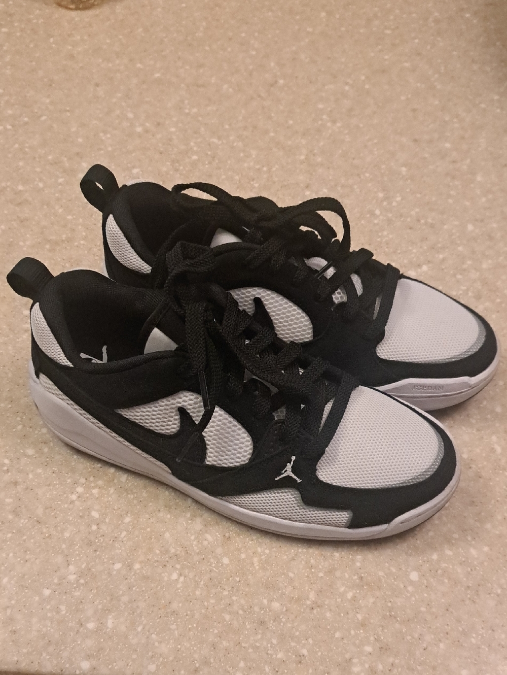 Nike Jordan Black and White Low-Top Sneakers
